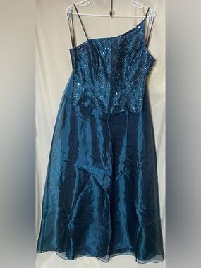 a line dress for work Light Yellow Satin A Line Boat Neck Long Work Dress main image 0